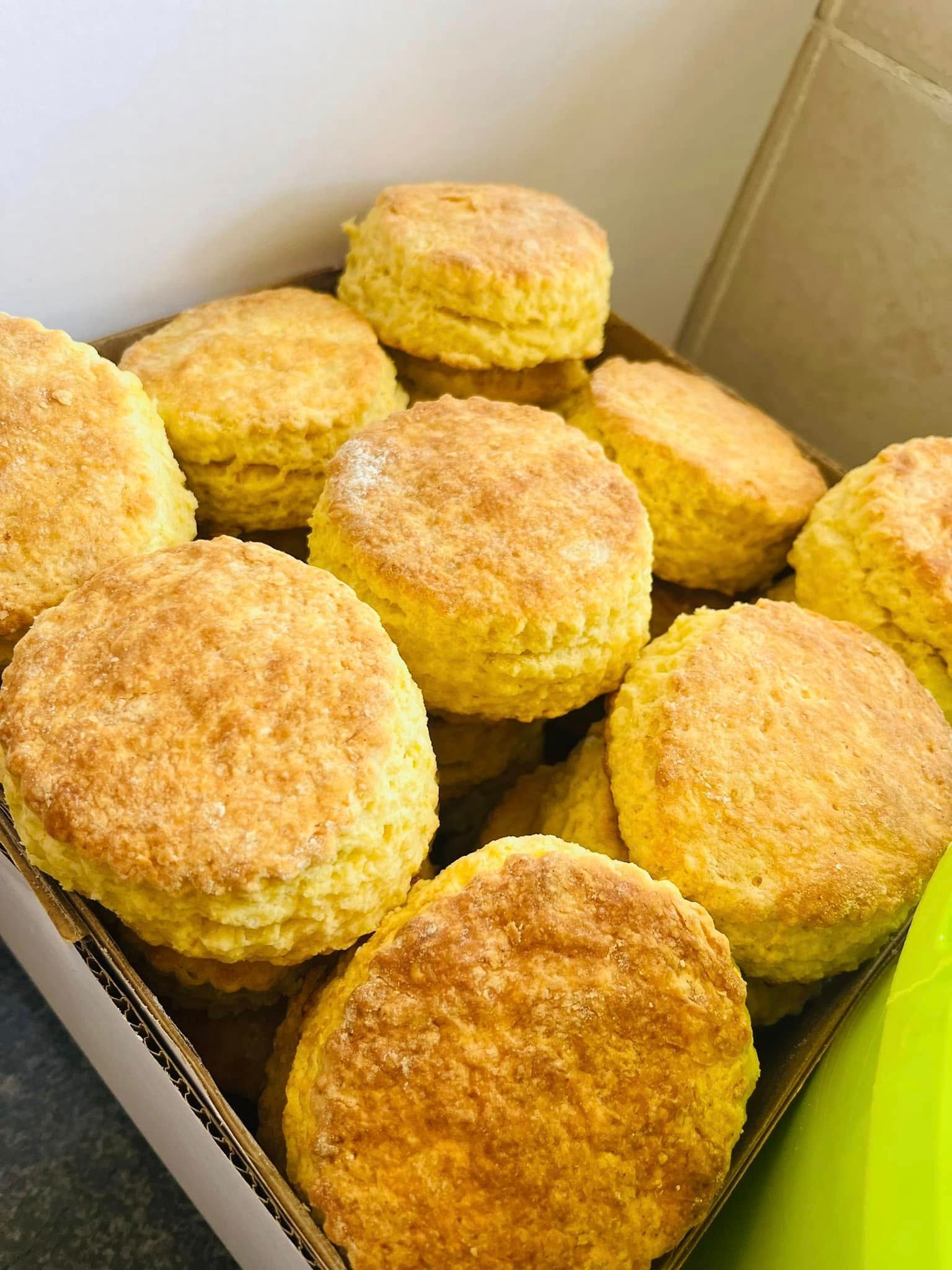 Golden Buttermilk Scones — a custom bake by Fikiz Bakery